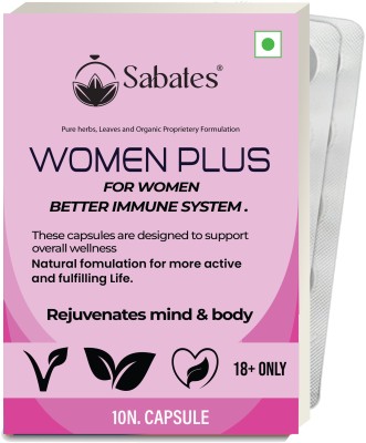 Sabates Women Plus Immunity Power Women Tablets \ Keeps Body Cells Healthy \ Energetic(Pack of 2)