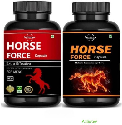 Horse Power Force Capsule Combo Energy & stamina booster for men D78(Pack of 2, 30 Capsules)