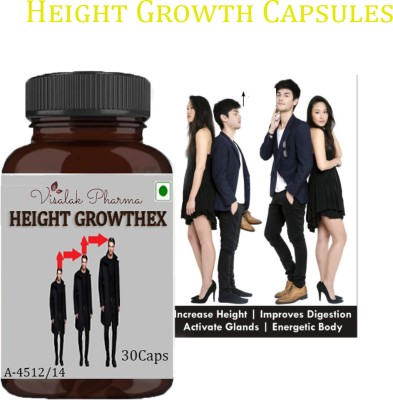 visalak pharma Height Growthex Effective Capsule For Body Growth Maximizer,Grow Tall Naturally