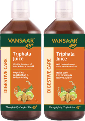 VANSAAR 45+ Triphala Digestion Care Ayurvedic Juice | Gut Health & Digestive Care(Pack of 2, 2 L)