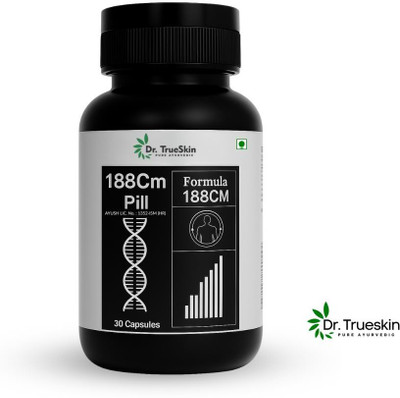 Dr.TrueSkin Formula 188CM Height Gain Formula for Teens(30 Capsules)
