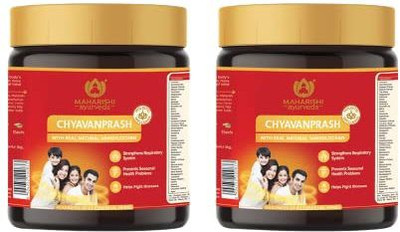 MAHARISHI ayurveda Chyavanprash 5X Immunity, Strength & Stamina Chyawanprash With Pure Vanshlochan(Pack of 2, 500 g)