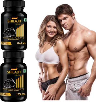 Dr Vitasta Shilajit Gold capsule for Stamina, Strength and Endurance(Pack of 2)