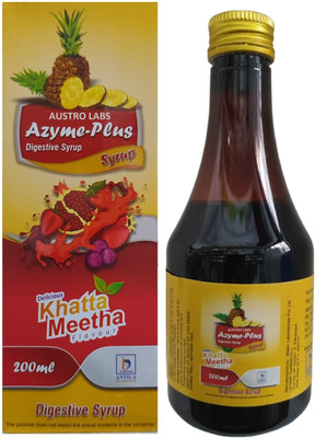 Austro Labs AZYME PLUS DIGESTIVE SYRUP WITH ENZYMES TO SUPPORT HEALTHY DIGESTION(200 ml)