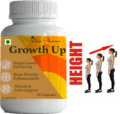 visalak pharma Growth Up-Height Maximizer capules Promotes Body Growth(30 Capsules)