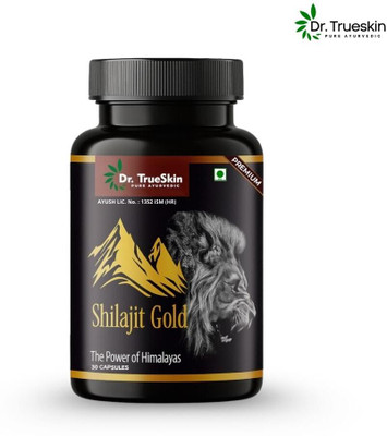 Dr.TrueSkin Shilajit Gold Herbal Men’s Energy Force Boost 30 Capsules A01(30 Capsules)