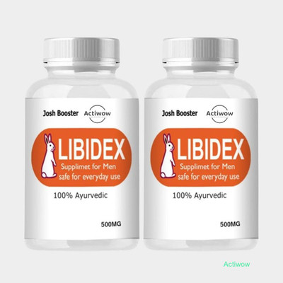 ACTIWOW Libidex Capsules - 30-Day Wellness & Performance Power Pack(Pack of 2, 60 Capsules)