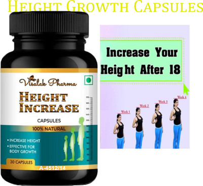 visalak pharma Height Increase-Height Growth tab-lets InCrease Height Naturally(30 Capsules)