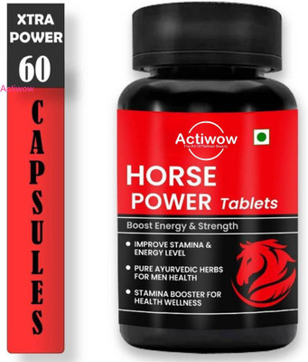 ACTIWOW Horse Power 60 Capsules Men’s Daily Punch(60 Capsules)