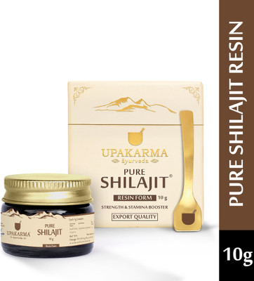 UPAKARMA Pure Shilajit Resin 10g | Natural Strength & Stamina Booster | Reduce Weakness(10 g)