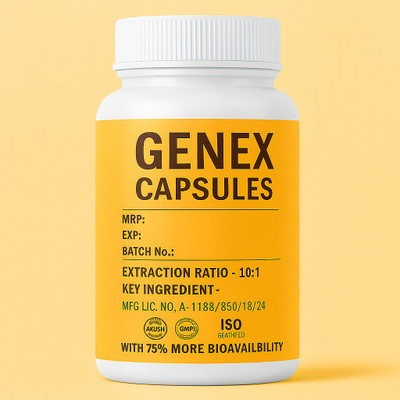 Genex Organic Babul / Babool Phali Extract Capsules Pack of 60 Capsules(60 Capsules)