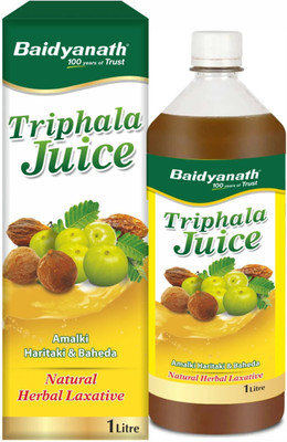 Baidyanath Triphala Juice 1L |Helps in Reduce Body Fat also beneficial in constipation |Helps to Control Cholesterol Level(1000 ml)