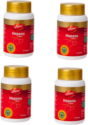 Dabur Hepano 60 Tablets For healthy liver, helps to improve appetite and digestion(Pack of 4, 240 Tablets)