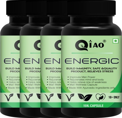 Qiao Energic Health Power Capsules For Men ! Good For Daily Health & Immunity(Pack of 4)