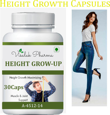 visalak pharma Height Grow-Up Fit UP-Boost Your Height With Height Grow-Up(30 Capsules)