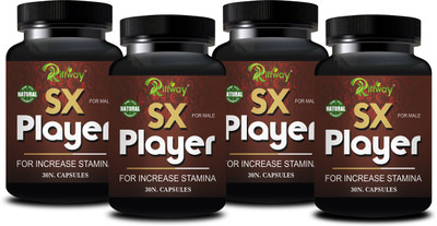 Riffway SX Player | Natural Capsule Stamina Capsule For Better Strength(Pack of 4, 120 Capsules)