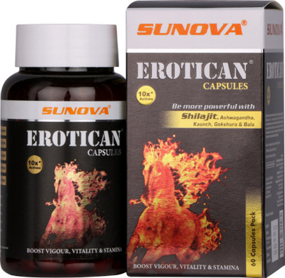 SUNOVA Erotican Capsules for strength and vitality(60 Capsules)