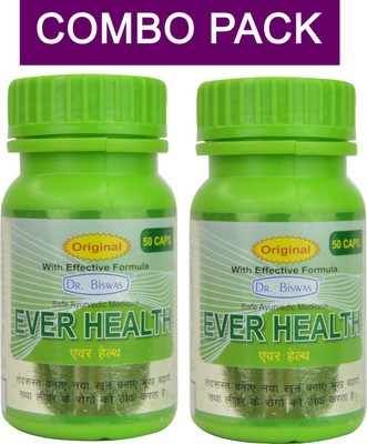 Dr. Biswas Ever Health for Strong Immunity and Increasing Your Appetite (Pack of 3)(Pack of 2, 100 Capsules)