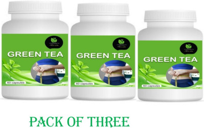 compass herbal GREEN TEA ,AYURVEDIC MEDICINE PACK OF 3 , 180 CAPSULE(Pack of 3, 180 Capsules)