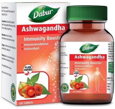 Dabur Ashwagandha Tablet-Immunomodulator, Antioxidant(Pack of 2)