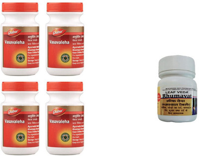 Dabur Vasavaleha for ingredients With Leaf Rhumawat 20 Tab(Pack of 5, 1000 g)