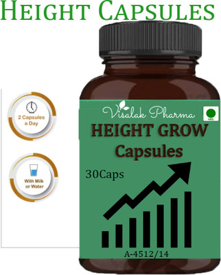 visalak pharma Height Growth Effective Capsule For Body Growth Maximizer & Development(30 Capsules)