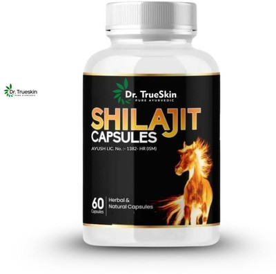 Dr.TrueSkin Shilajit Gold Ayurvedic Daily Power Vital 60 Capsules SLT01 A01(60 Capsules)