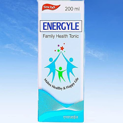 New Shama Energyle syrup (200ml pack of 4) Comes with shandaar rose water(Pack of 4, 800 ml)