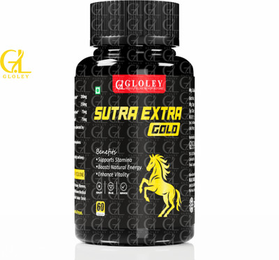 GLOLEY Sutra Extra Gold – Daily Strength Kamaa Support for Men Wellness Original(60 Capsules)