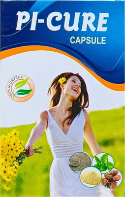 HERBSHD PI-CURE Capsule | Useful in Piles, Constipation, and Abdominal problems(30 Capsules)