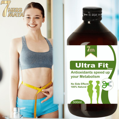 7Herbmaya Ultra Fit Weight Loss Juice/Fat Burning Patch/Fat Cutter Juice/Keto Fat Burner(490 ml)