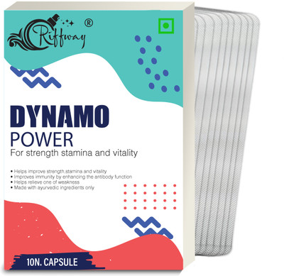 Riffway DYNAMO Power Capsule For Men - Improves Your Performance For Healthy Life(Pack of 10, 100 Capsules)