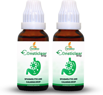 grinbizz Consticlear Drop Relief from digestive problems like Acidity, Gas & Constipation(Pack of 2, 60 ml)