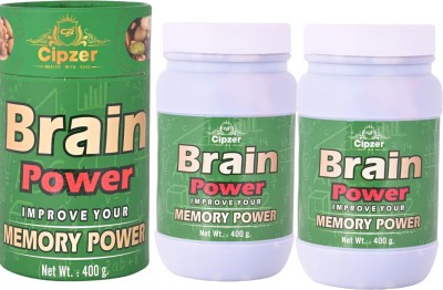 CIPZER BRAIN POWER PRASH Natural Memory Power Booster | Reduces Stress Level 800 GRAMS(Pack of 2)