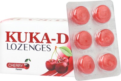 Multani Kuka-D Lozenges | Ayurvedic Cough Drops | Relief From Throat,Soreness | Cherry