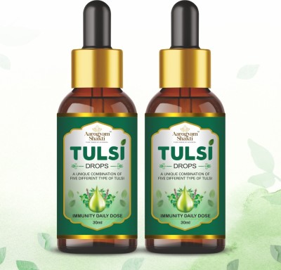 VEDOBI Ayurvedic Tulsi Drop Combo Pack | 60 ml | Tulsi Drop | Punch Tulsi Drops Natural Immunity Booster(Pack of 2)