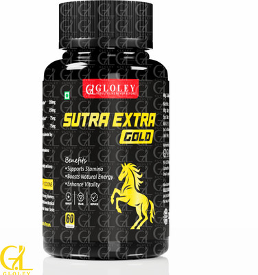 GLOLEY Sutra Extra Gold – Natural Vitality Kamaa Formula for Men Wellness Original(60 Capsules)