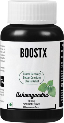 MuscleIndica's BoostX, Pure Ashwagandha Root Extracts, 500mg | Boost Focus and Discipline