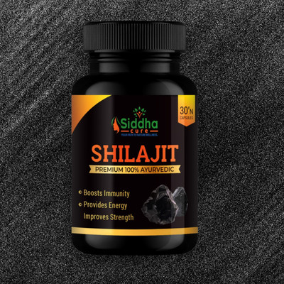Siddha cure Himalayan Shilajit Supreme – Daily Strength & Wellness Support(30 Capsules)