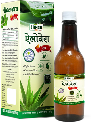 Sansu Aleovera Juice No Add Sugar Help in Digestion , Treat Join Pains 1000ml(1000 ml)