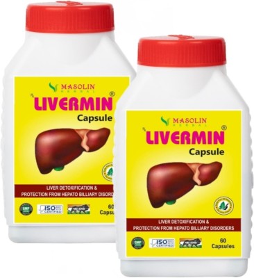 masolin LIVERMIN LIVER DETOXIFICATION CAPSULE 60CAPS-PACK OF 2(Pack of 2)