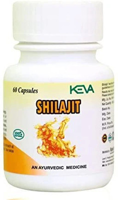 KEVA Pure Shilajit Capsule with Safed Musli, Ashwagandha(60 Capsules)