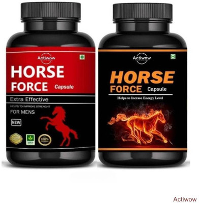 ACTIWOW Horse Force Capsule Combo for Lasting Energy and Vitality VFX203 G07(30 Capsules)