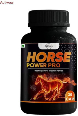 ACTIWOW Horse Power Pro Capsule Combo for enhanced performance & endurance KIOLW38(30 Capsules)