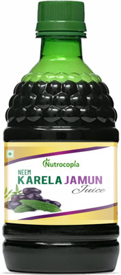 NUTROCOPIA Neem Karela Jamun Juice for Diabetes, Maintain Sugar Levels(400 ml)