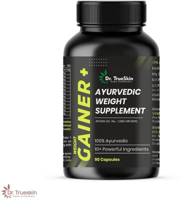 Dr.TrueSkin Weight Gainer+ Capsules Herbal Muscle Tonic(90 Capsules)