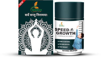 grinbizz Speed Growth Capsule-Height Gainer-Growth Body Bones-Increase Height Naturally(30 Capsules)