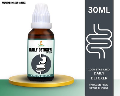 grinbizz Daily Detoxer Drop Improve Digestion, Metabolism,Digestive Care,Acidity Relief