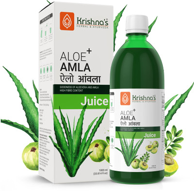 Krishna's Herbal & Ayurveda Alovera and Amla Mix Juice(1000)