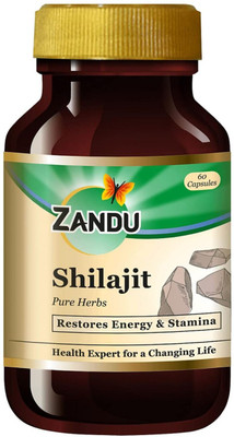 ZANDU Shilajit Pure Herbs 60 caps(60 Capsules)